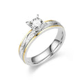 Stainless Steel Frosted Couple Rings for Men & Women, Valentine's Day Gift, Sizes 5-13