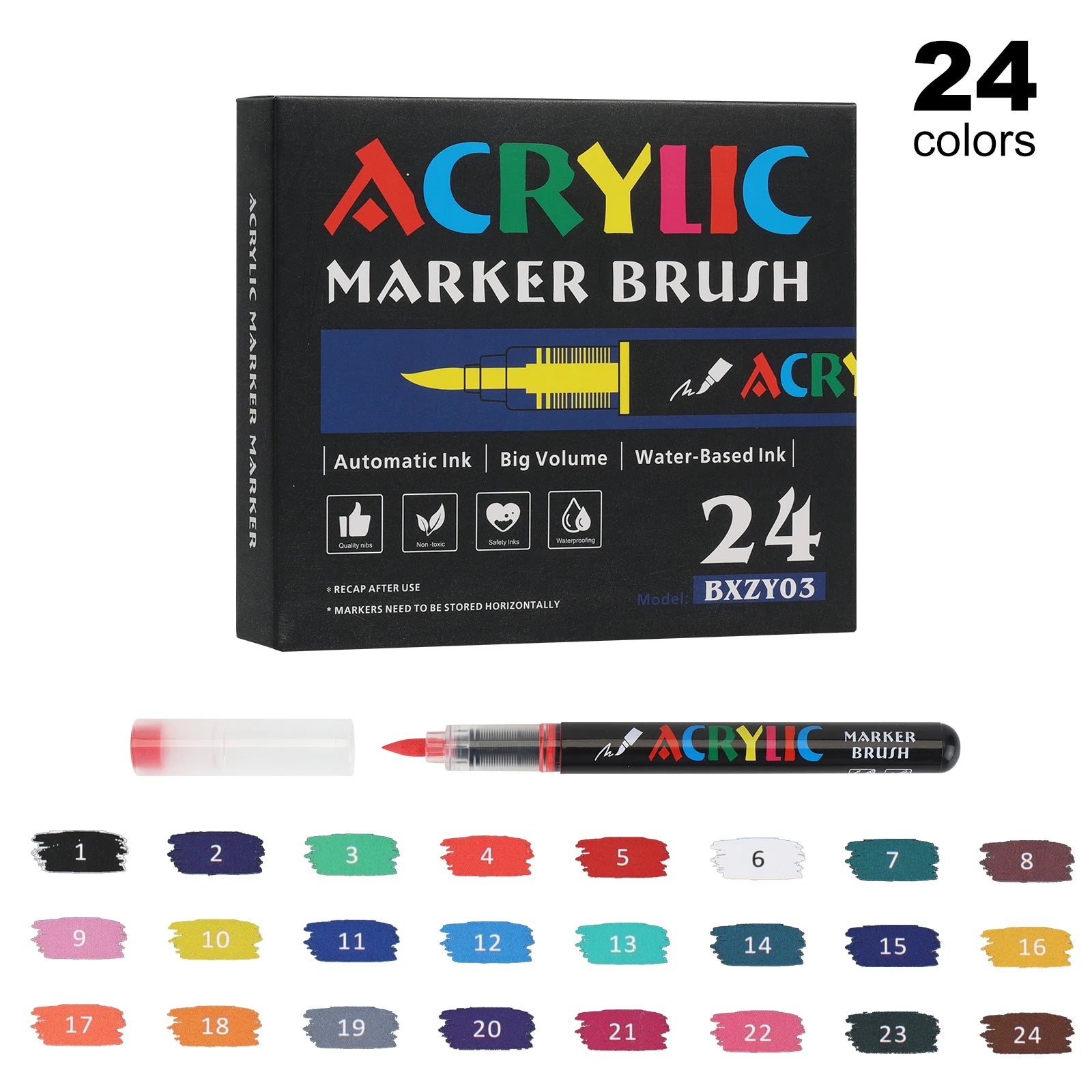CowLost | product_id-120-color-liquid-acrylic-paint-markers-set-with-soft-brush-tips-for-art-and-drawing |13