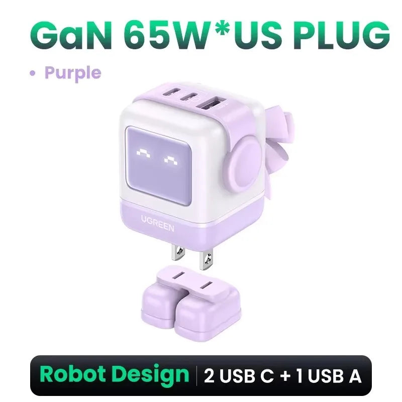 CowLost | ugreen-uno-100w-gan-charger-robot-design-qc4-0-3-0-pps |16