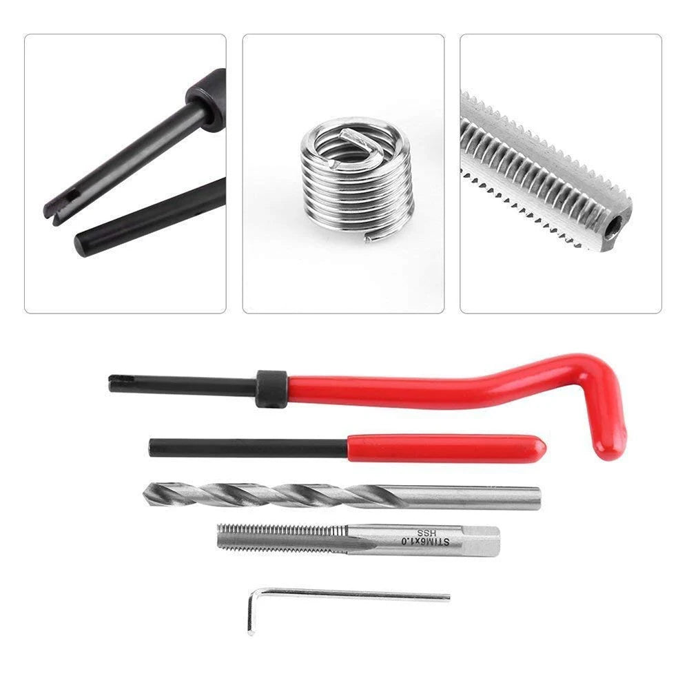 CowLost | product_id-15pcs-metric-helicoil-thread-repair-kit-m5-m14-m12x1-5-for-car-coil-tools |72