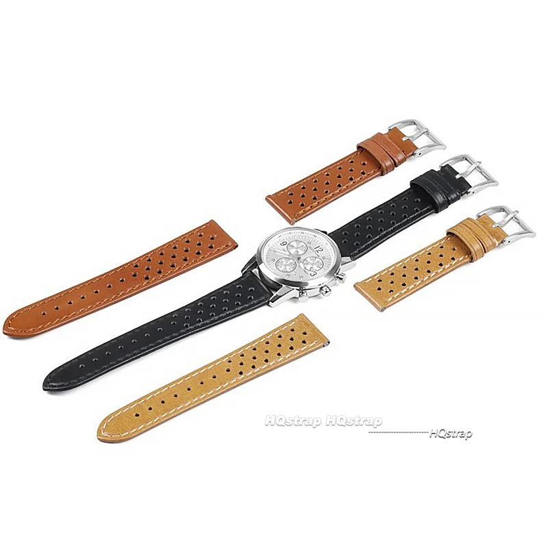 CowLost | product_id-breathable-genuine-cowhide-leather-watch-strap-18mm-22mm-for-tag-heuer-seiko-replacement |15