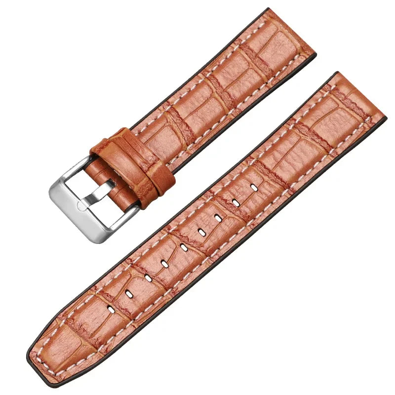 CowLost | product_id-waterproof-leather-watch-strap-for-rolex-seiko-with-slub-litchi-smooth-patterns |38