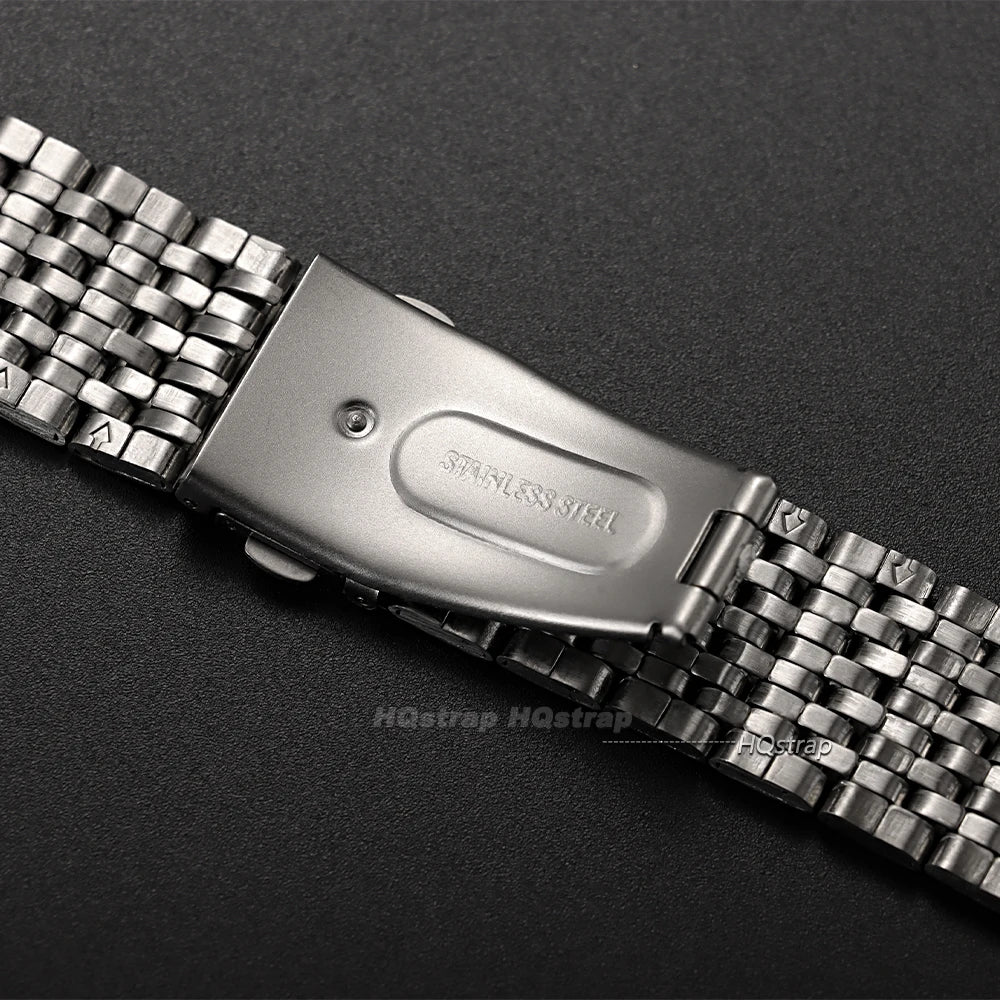 CowLost | product_id-stainless-steel-nine-bead-universal-watch-strap-18-20-22mm-with-folding-buckle |5