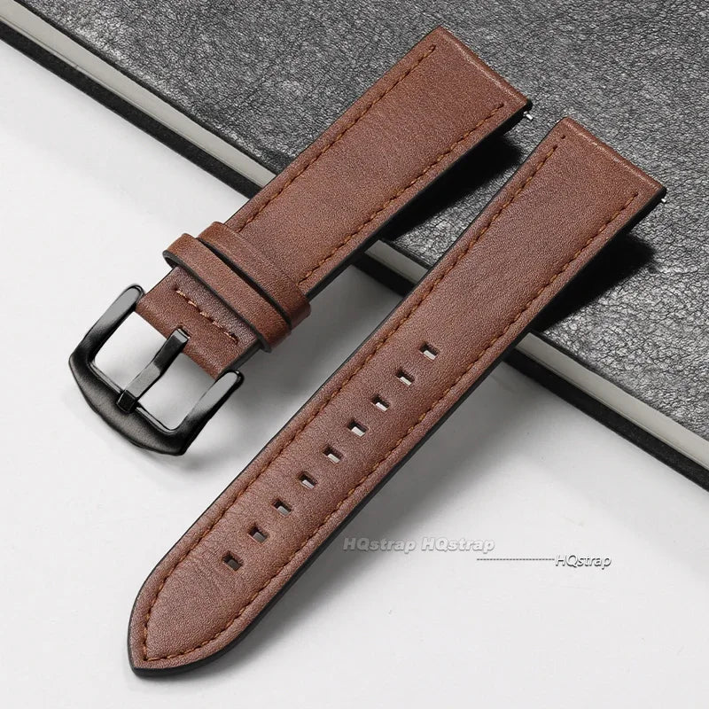 CowLost | product_id-calfskin-leather-watch-band-for-huawei-18mm-20mm-22mm-with-silver-stainless-steel-buckle |21