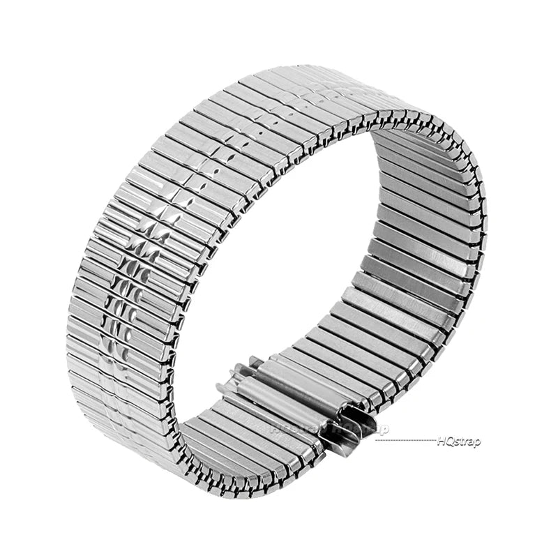 CowLost | bracelets-product_id-16-22mm-stainless-steel-elastic-expansion-watch-strap-silver-gold-black-unisex-bracelet |12