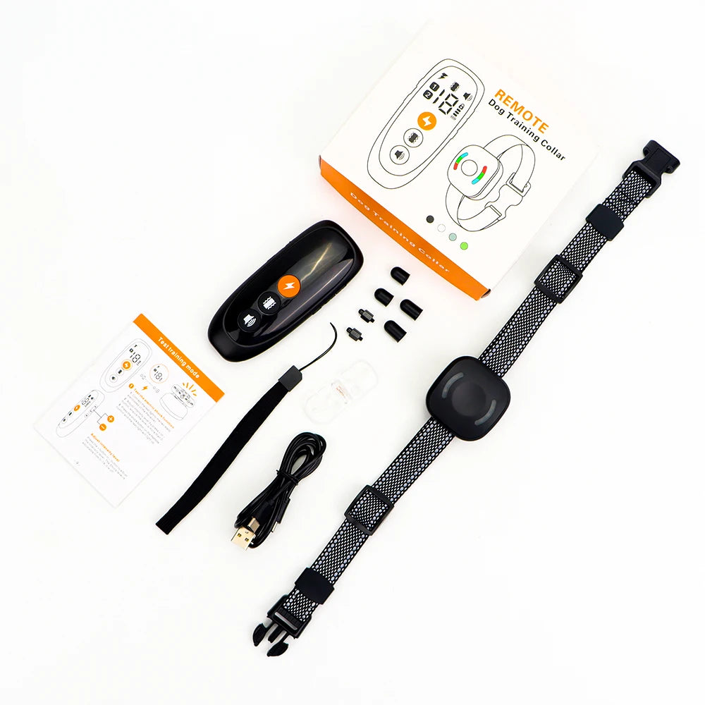Anti Bark Dog Training Collar 800m Remote Waterproof Rechargeable Electric Shocker