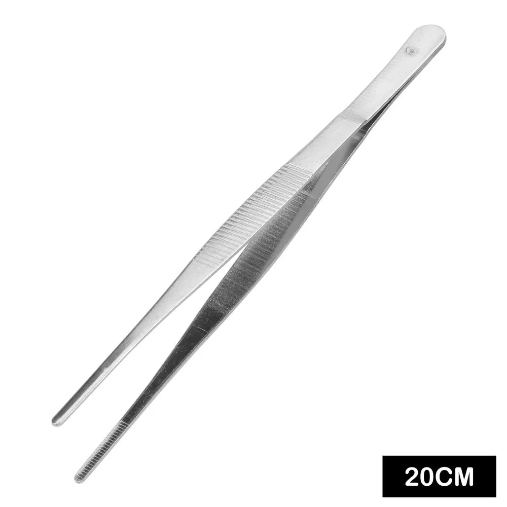CowLost | product_id-stainless-steel-toothed-straight-bbq-food-tongs-20cm-30cm |2