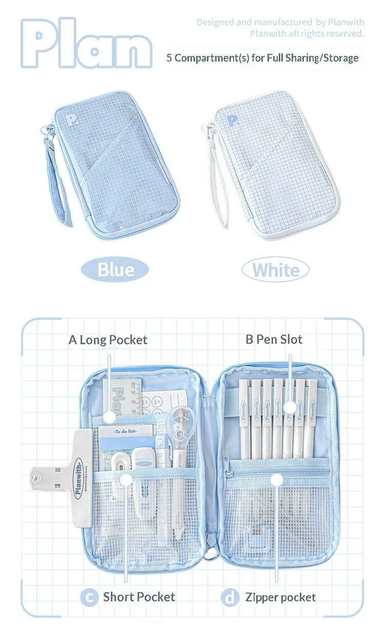 CowLost | product_id-planwith-translucent-sesame-bun-large-capacity-pencil-case-for-school-travel |8