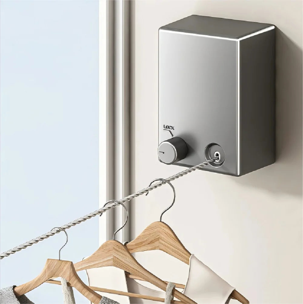 CowLost | paint-product_id-retractable-stainless-steel-space-saving-clothesline-drying-rack |1