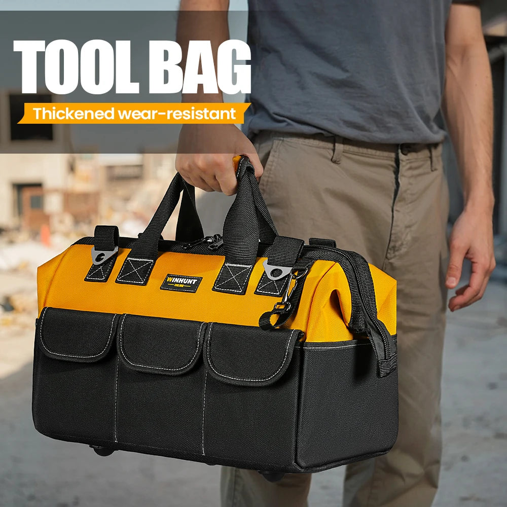 CowLost | product_id-heavy-duty-14-pocket-tool-bag-with-adjustable-shoulder-strap-organizer-storage |3