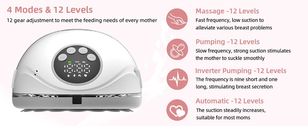 CowLost | wearable-electric-breastmilk-pump-handsfree-bpa-free-with-uv-sterilize-heated-base |10