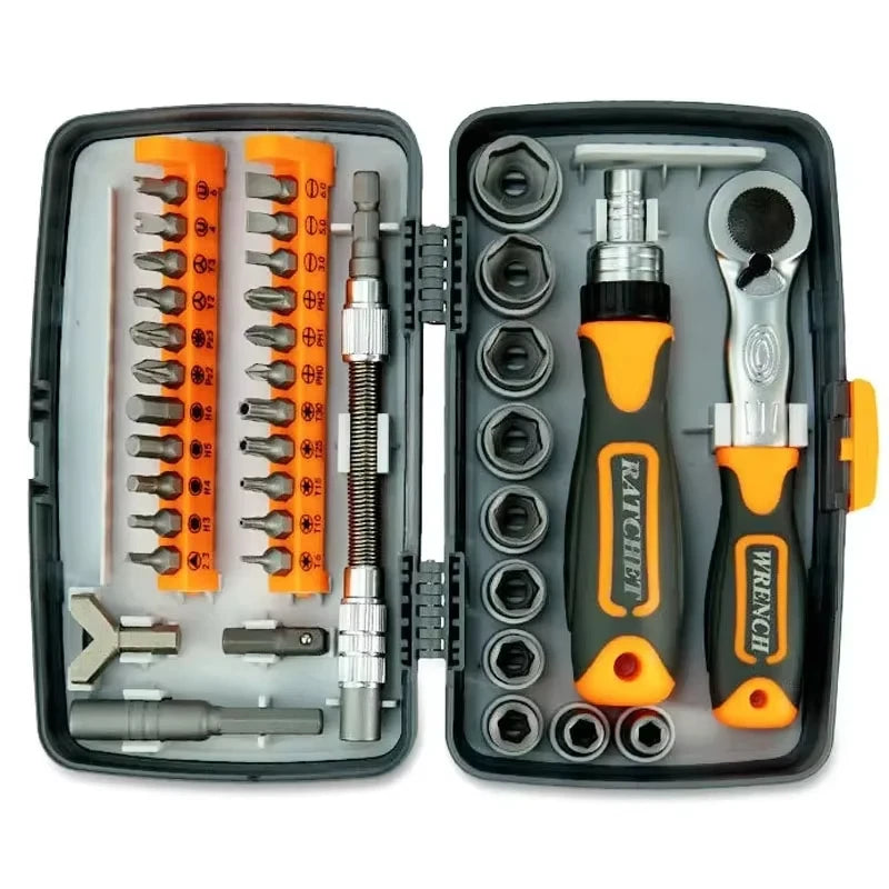 CowLost | product_id-ratchet-magnetic-torque-screwdriver-set-with-handle-home-toolbox-combo |5
