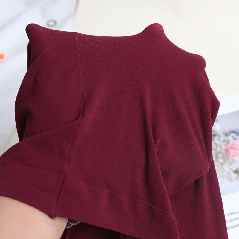 CowLost | activewear-pants-womens-vintage-red-velvet-high-elastic-pantyhose-for-spring-autumn |2