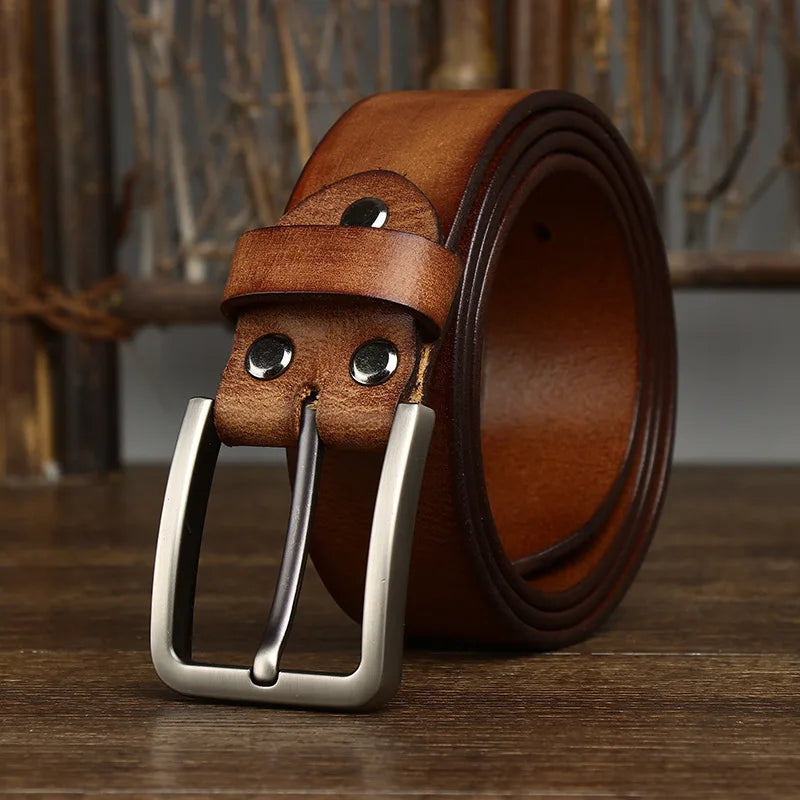 CowLost | 3-8cm-genuine-leather-for-mens-high-quality-buckle-jeans-cowskin-casual-belts |9