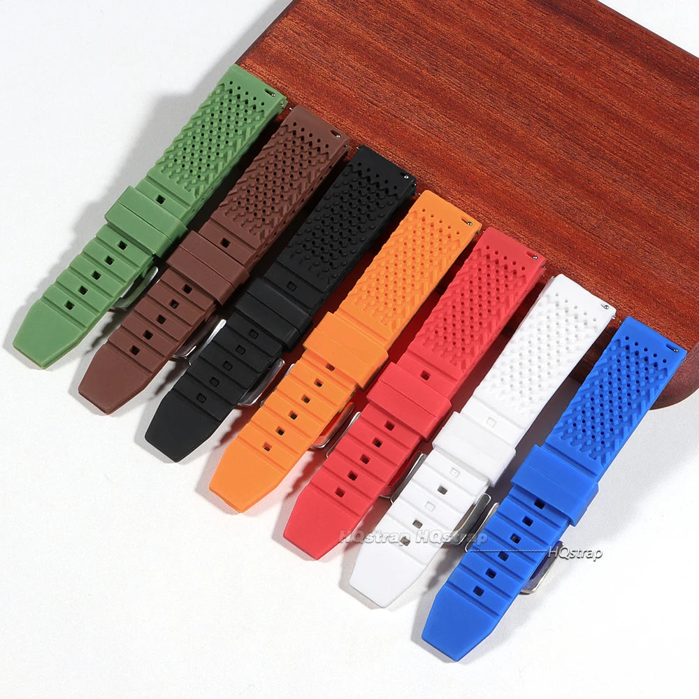 CowLost | product_id-breathable-silicone-quick-release-watch-strap-16-24mm-with-butterfly-buckle-for-seiko-unisex |6