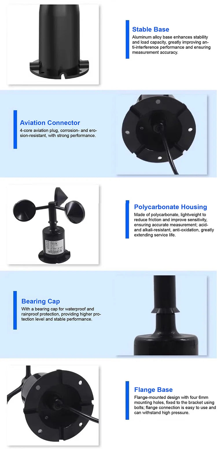 CowLost | 3d-printer-accessories-zts-3000-wind-speed-direction-sensor-rs485-4-20ma-for-outdoor-weather-monitoring |9