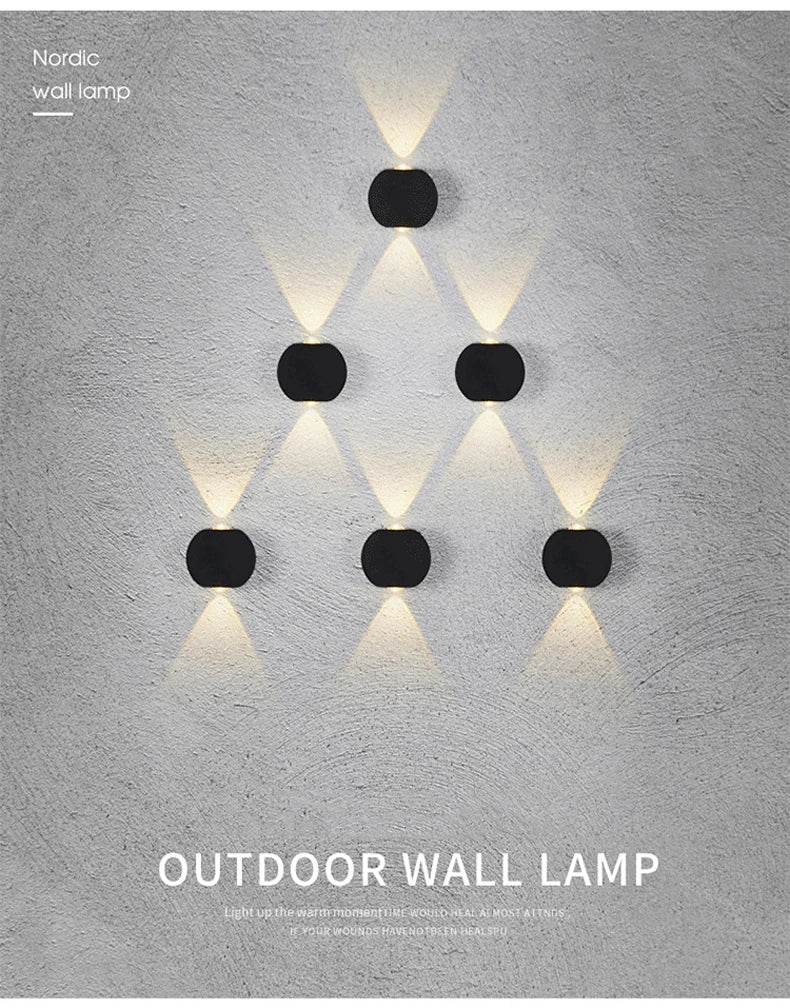 CowLost | product_id-hemisphere-4w-led-up-down-wall-light-for-bedside-corridor-balcony-garden |7