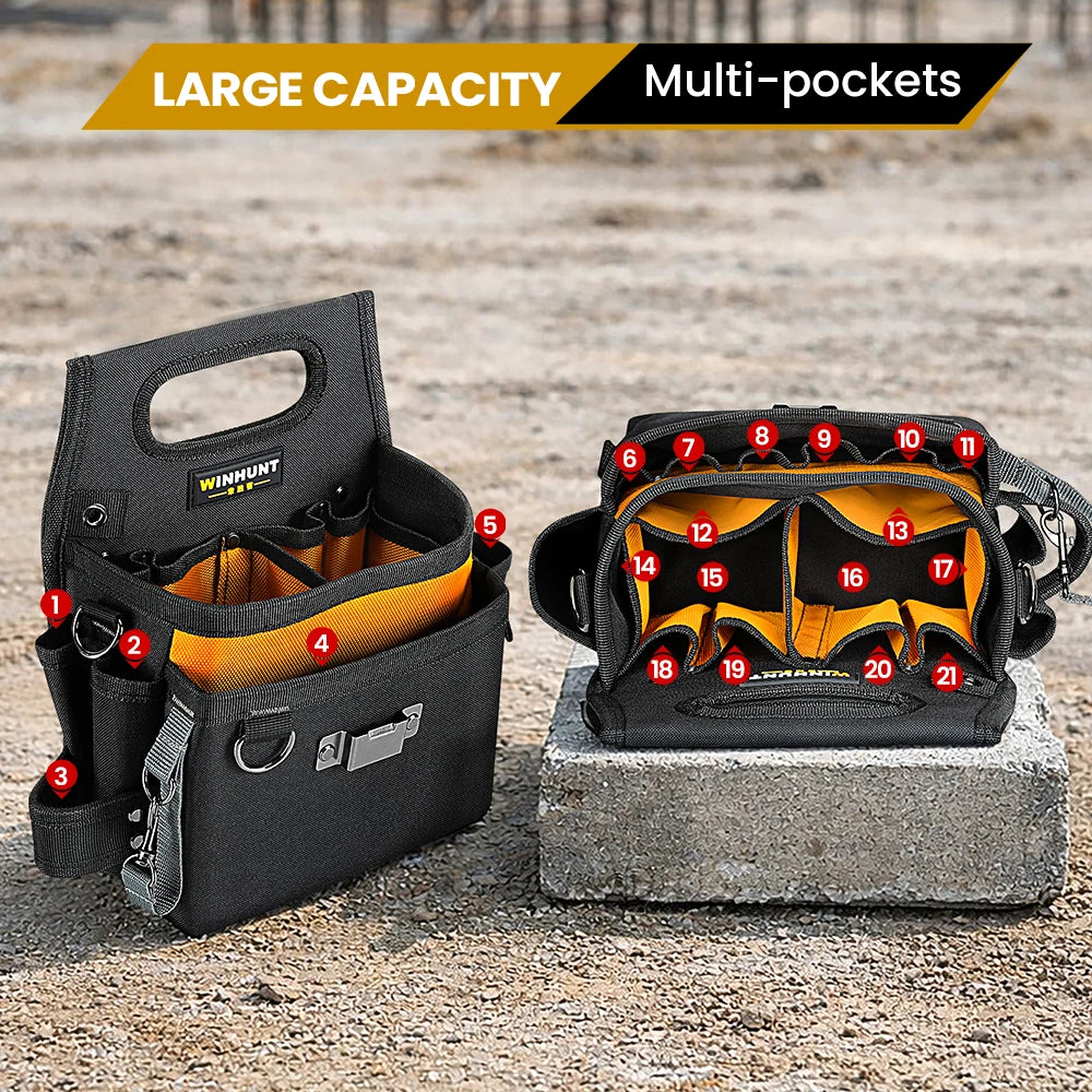 CowLost | product_id-winhunt-heavy-duty-tool-belt-pouch-with-adjustable-belt-and-multiple-pockets |3
