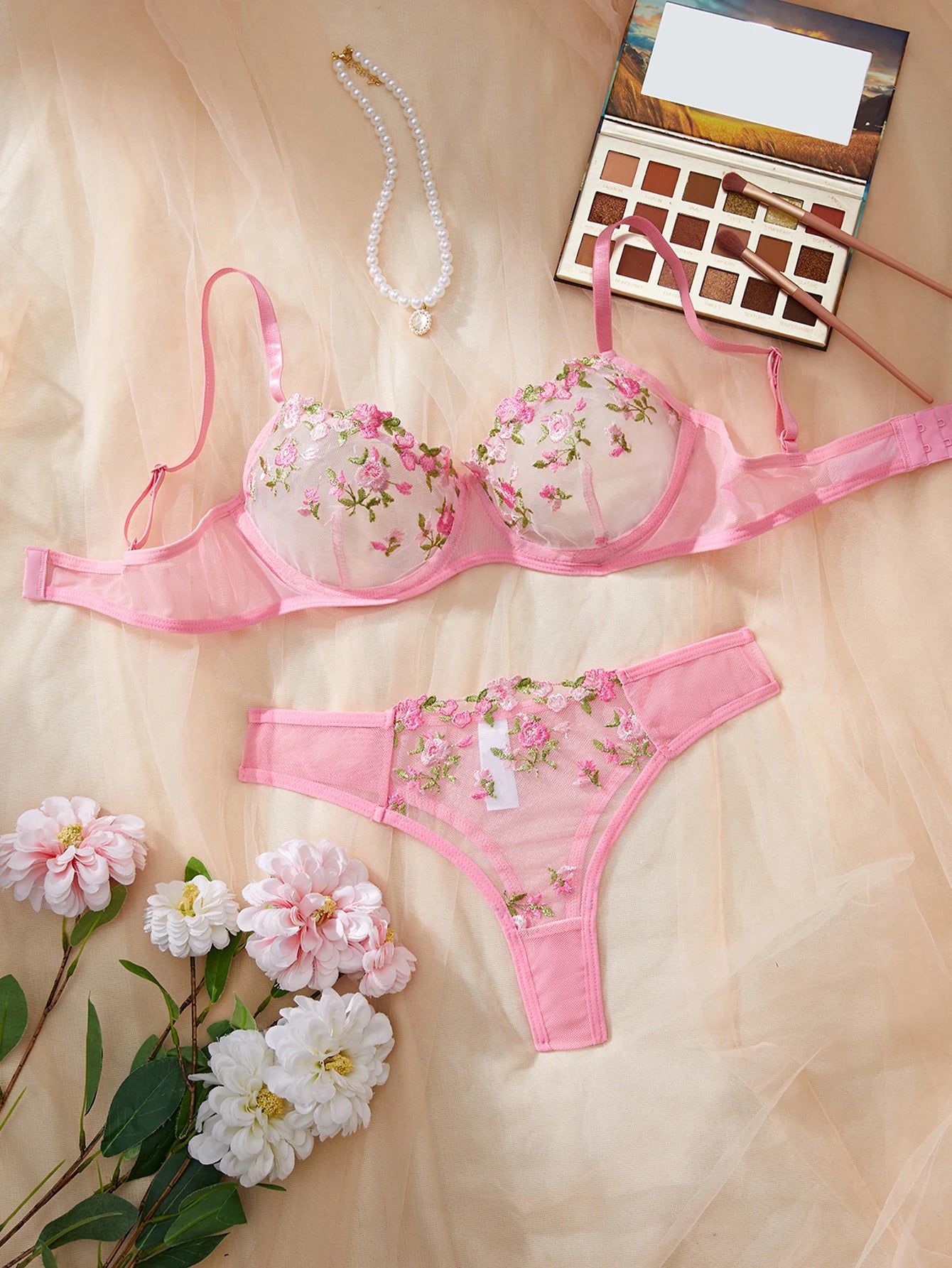 CowLost | fairy-sexy-lingerie-women-transparent-bralette-2-piece-underwear-sets |11