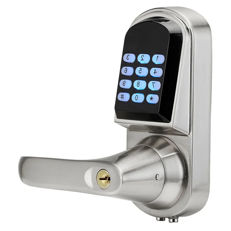 CowLost | locks-keys-product_id-smart-electronic-rfid-keypad-lock-with-rubber-push-button-handle-for-hotel-rental-apartment |5