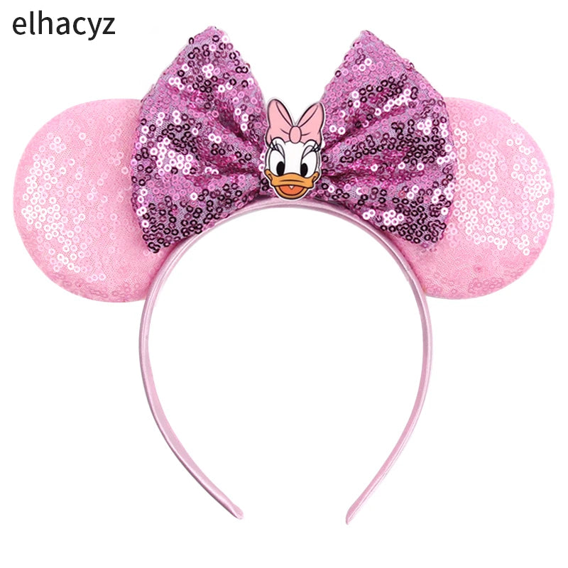 CowLost | daisy-duck-headwear-women-sequins-bow-headbands |6