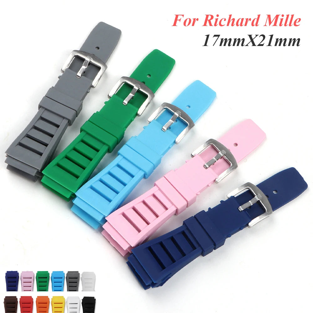 CowLost | bracelets-product_id-silicone-replacement-watch-strap-for-richard-mille-rm011-17mmx21mm-sport-wristband-unisex |1