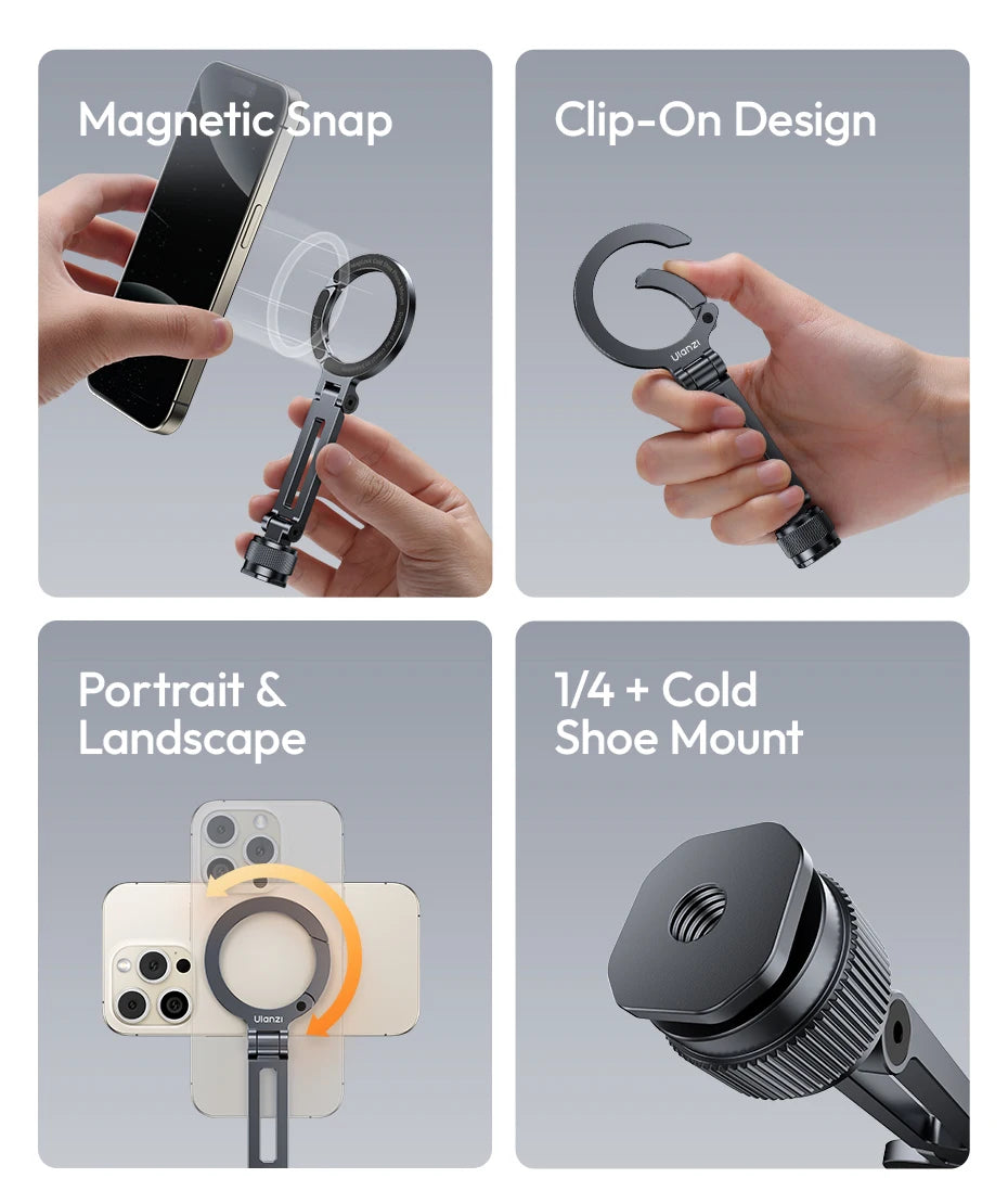 CowLost | double-side-magnetic-phone-mount-for-camera-tripod-for-iphone-16-15-14-13 |8