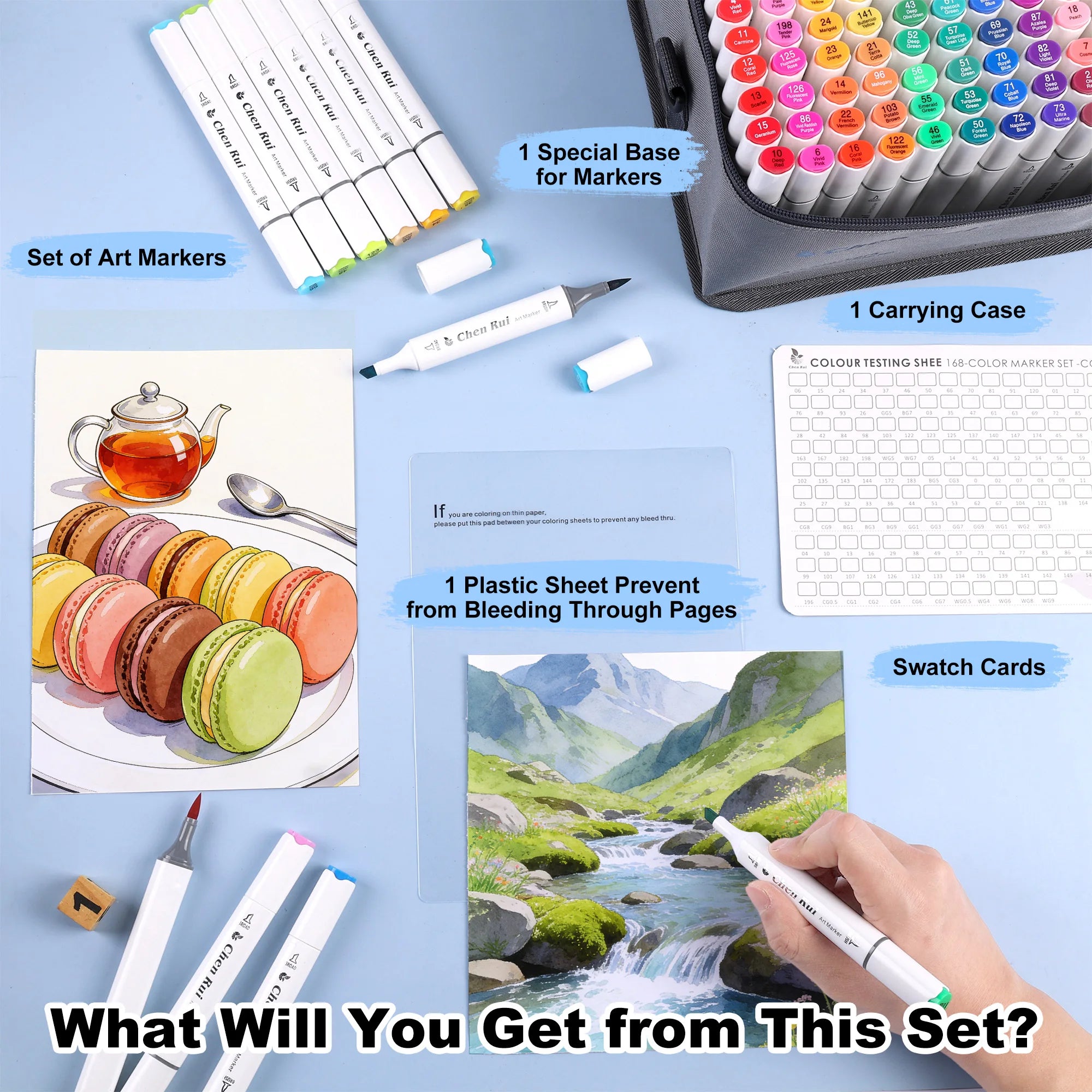 CowLost | product_id-chen-rui-168-color-dual-tip-permanent-art-markers-with-brush-chisel-tips |5