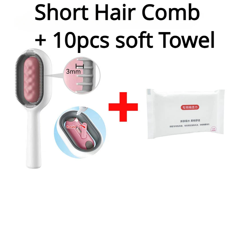 CowLost | pet-beds-double-sided-pet-hair-removal-brush-for-cat-and-dog-grooming |7