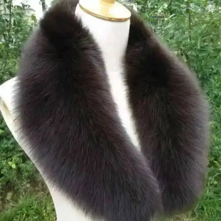 CowLost | natural-color-raccoon-fox-collar-scarf |18