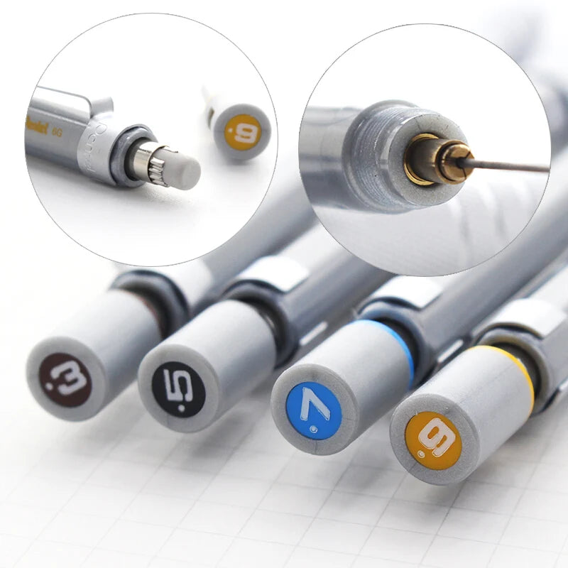 CowLost | product_id-japanese-pentel-automatic-mechanical-pencil-metal-head-0-3-0-5-0-7-0-9mm-for-writing-drawing-sketching |5