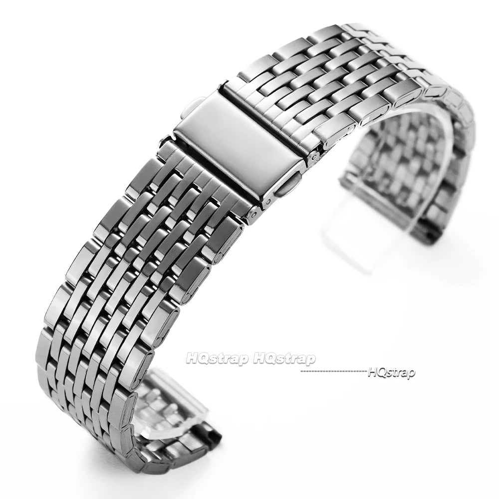 CowLost | product_id-stainless-steel-nine-bead-universal-watch-strap-18-20-22mm-with-folding-buckle |20