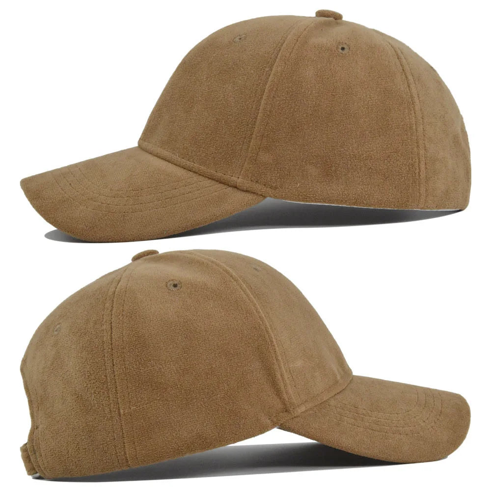 CowLost | solid-suede-retro-baseball-caps-for-men-women |14