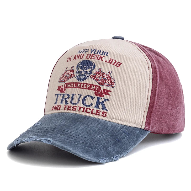 CowLost | unisex-washed-cotton-cap-skull-print-distressed-baseball-cap |8