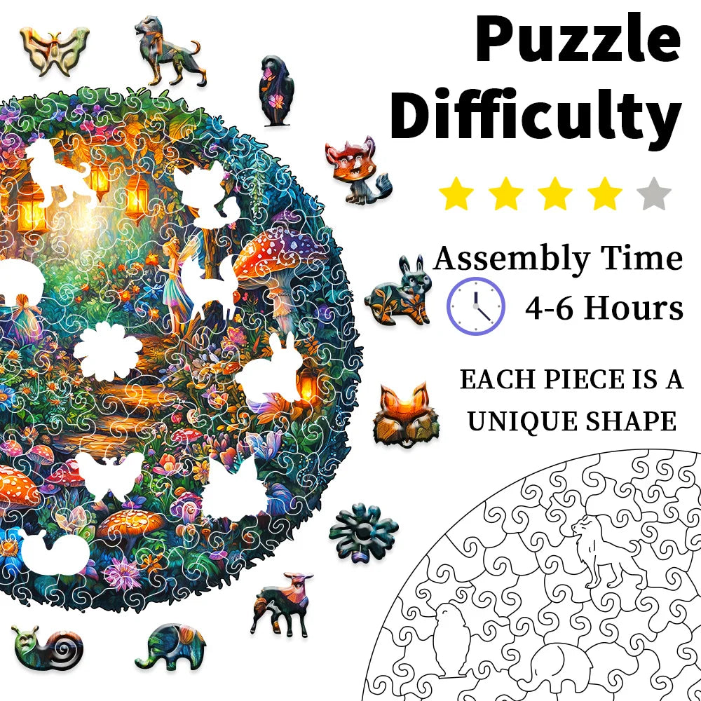CowLost | product_id-magic-mushroom-3d-visual-wooden-puzzle-for-adults-unique-flat-jigsaw |5