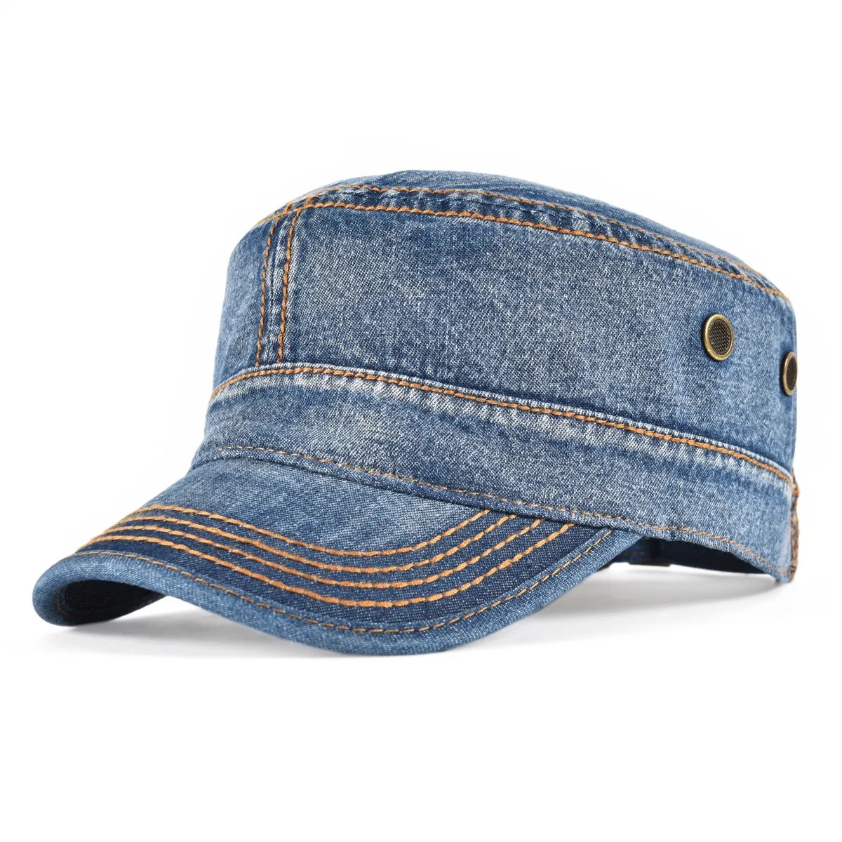 CowLost | voboom-washed-cotton-military-cadet-army-caps-for-men |17