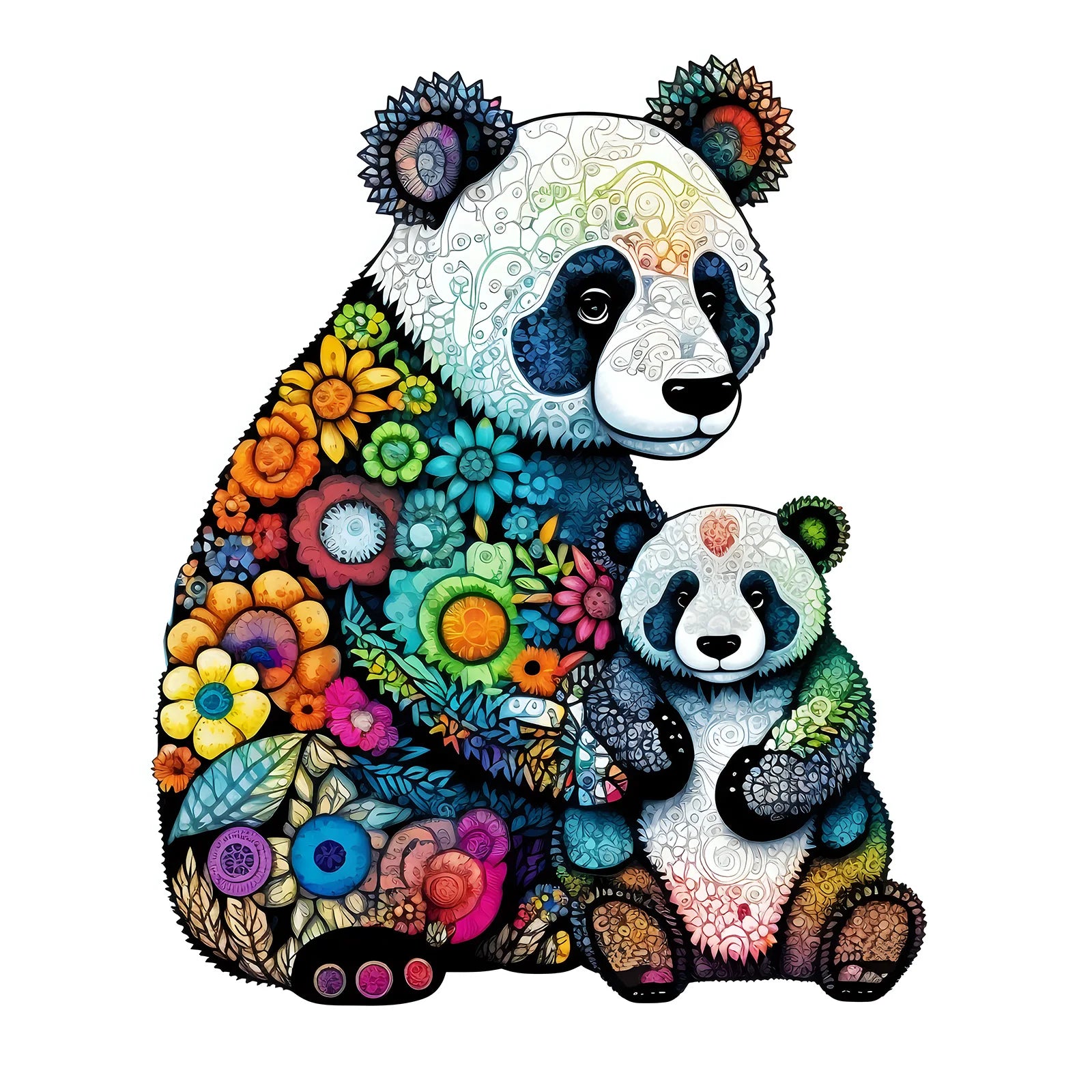 CowLost | product_id-panda-wooden-3d-puzzle-toy-irregular-animal-shapes-stress-relief-gift |1