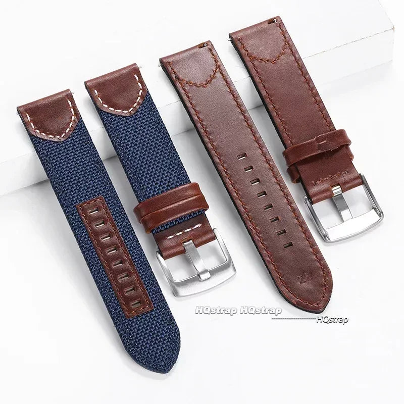 CowLost | product_id-canvas-nylon-leather-strap-for-samsung-galaxy-watch-6-5-4-universal-20mm-22mm-band-for-seiko-casio |3