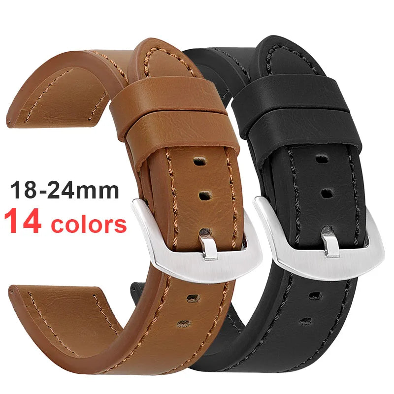 CowLost | product_id-vintage-leather-watch-strap-18-24mm-with-stainless-steel-buckle |1