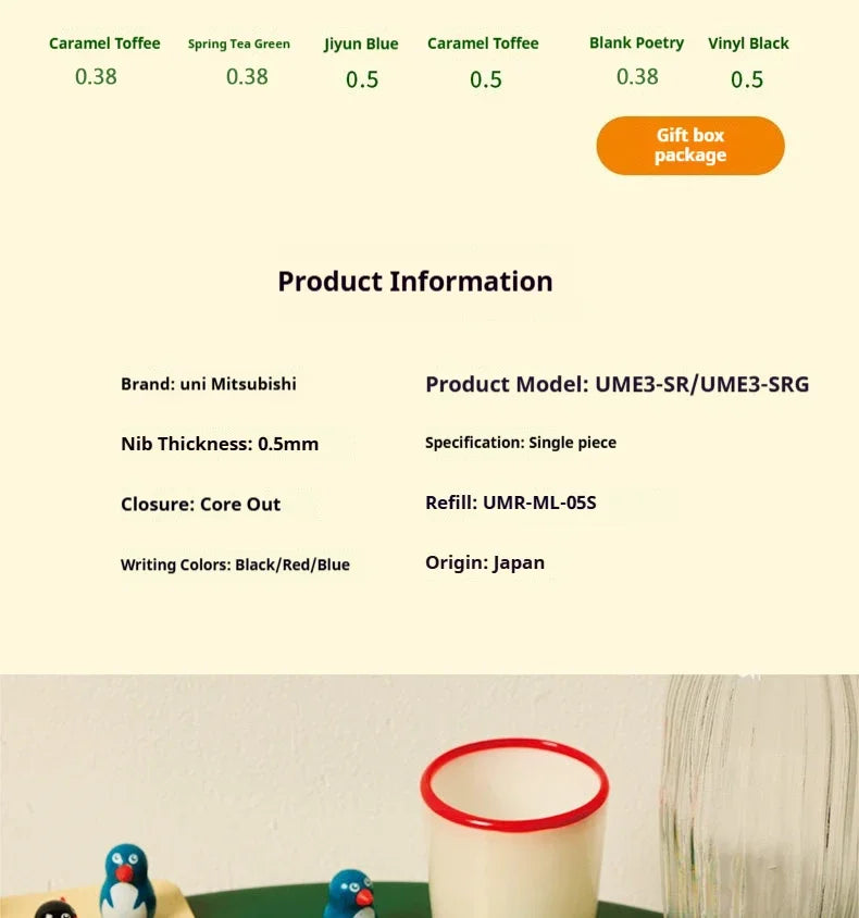 CowLost | product_id-uni-ball-one-ume3-sr-3-in-1-mini-gel-pen-ultra-smooth-rich-pigment-ink-0-5mm-professional-office-use |24