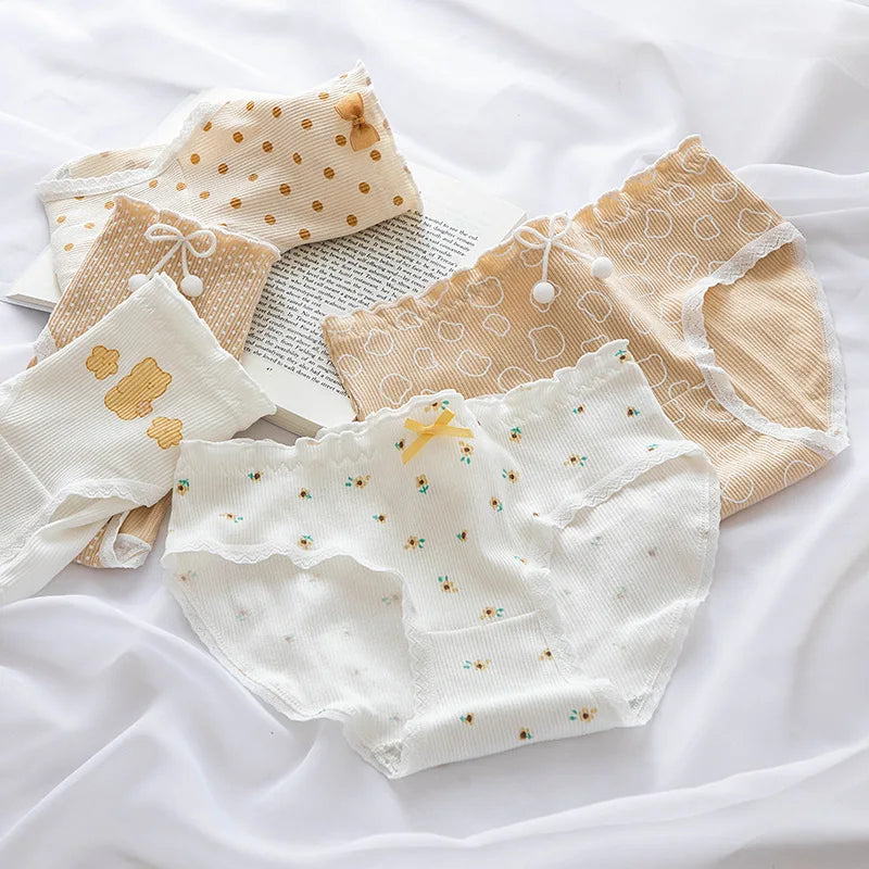 CowLost | 1pc-cotton-panties-for-women-briefs-low-waist-underwear-sexy-underpants-ladies-m-xl-solid-color-lingerie |10