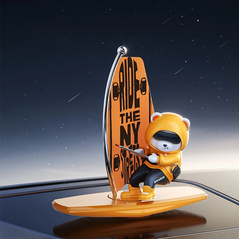 CowLost | surfing-product_id-rocking-surfing-bear-car-ornament-for-center-console |12