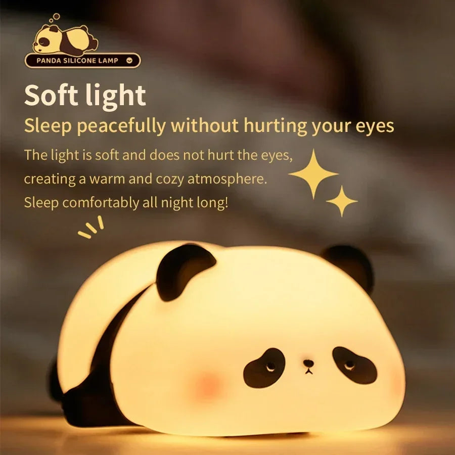 CowLost | product_id-rechargeable-panda-silicone-led-night-light-with-timer-for-kids-bedroom-gift |3