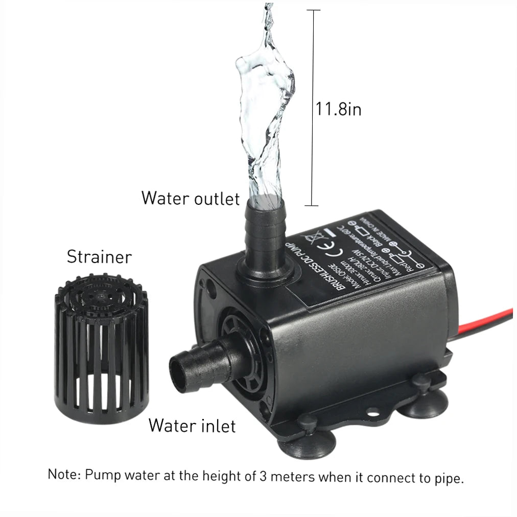 CowLost | product_id-decdeal-dc12v-5w-ultra-quiet-mini-brushless-submersible-water-pump-280l-h-300cm-lift |3