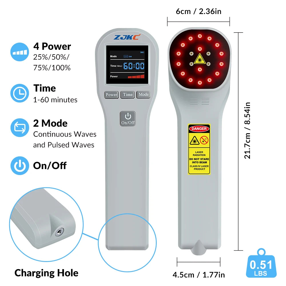 CowLost | mls-cold-sore-laser-device-650nmx16-808nmx4-low-level-cold-laser-therapy-device |20