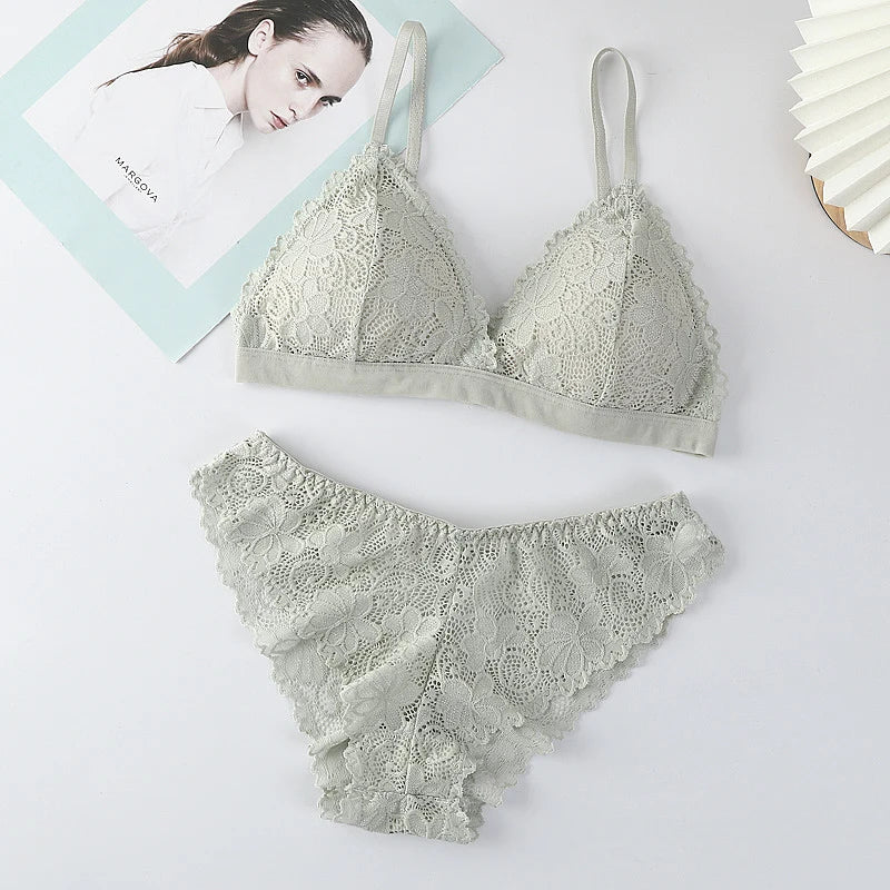 CowLost | product_id-women-lace-non-wire-push-up-bra-and-low-waist-panties-set-sexy-lingerie |2
