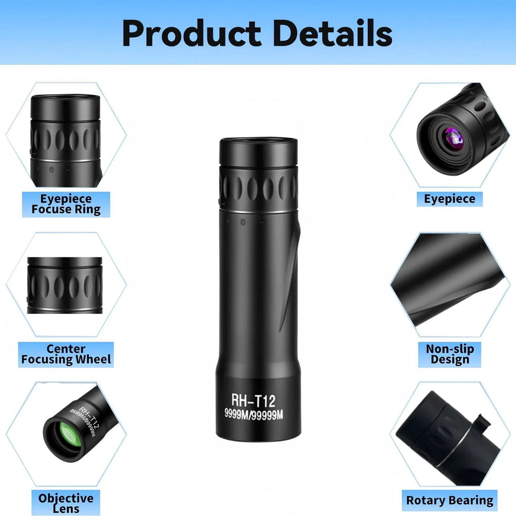 CowLost | 10x25-hd-monocular-telescope-mini-portable-long-range-for-hiking-outdoor-hunting-camping-birdwatching-telescope |4