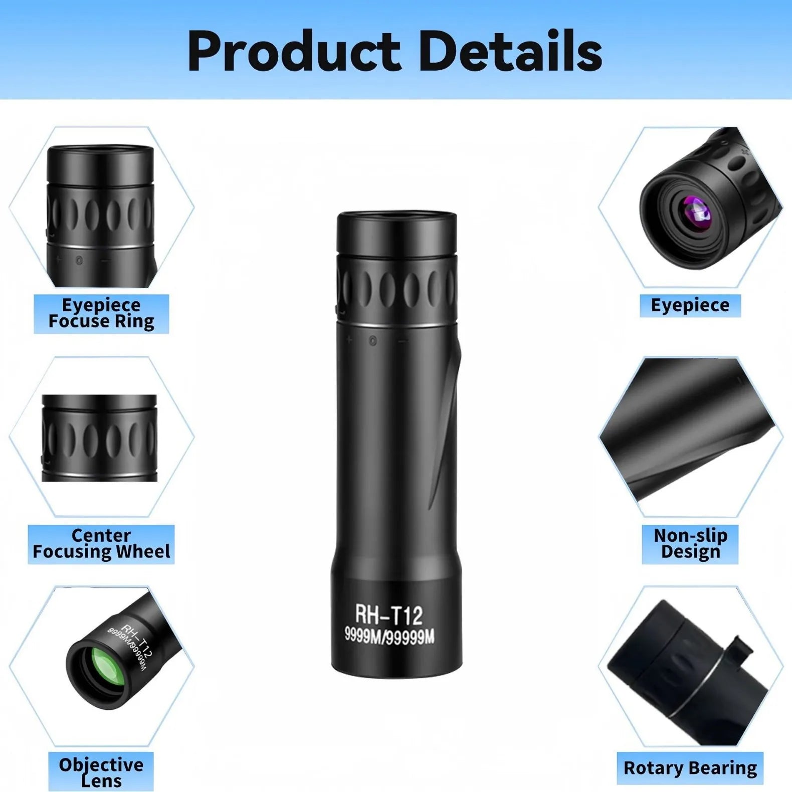 CowLost | 10x25-hd-monocular-telescope-mini-portable-long-range-for-hiking-outdoor-hunting-camping-birdwatching-telescope |4