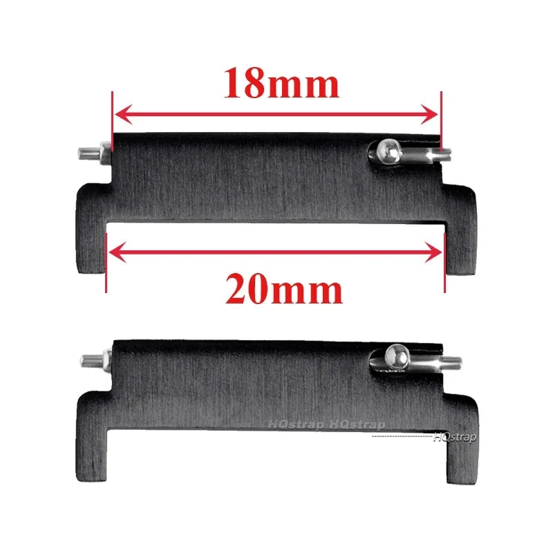 CowLost | product_id-2pcs-stainless-steel-quick-release-watch-strap-adapters-18mm-22mm |24