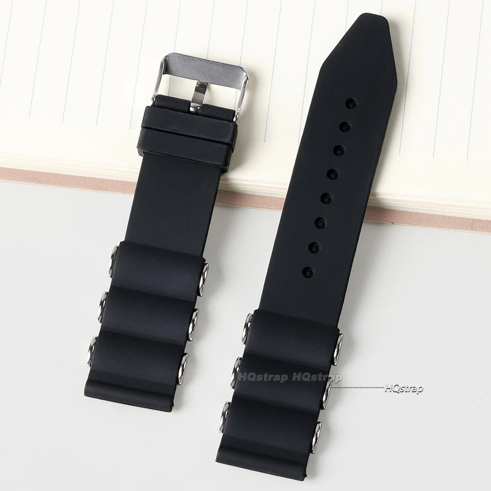 CowLost | product_id-waterproof-silicone-watchband-22-24-26mm-black-metal-buckle-replacement-strap-for-seiko-huawei |12